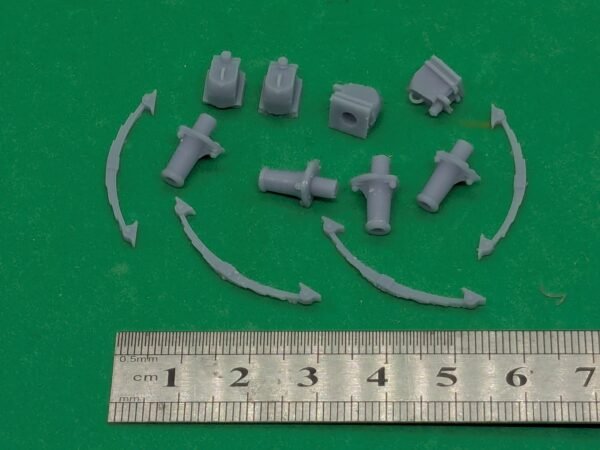 7mm L&Y railway good wagon parts