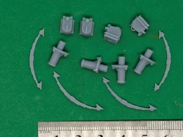 7mm L&Y railway good wagon parts