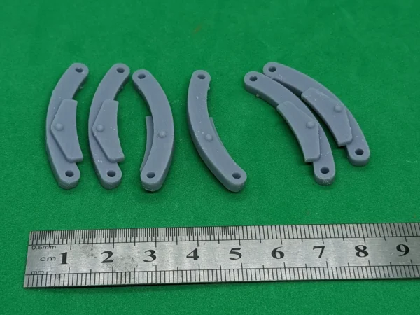 Curved gauge 3 brake shoes.